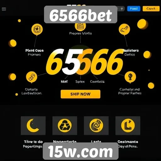 Visão geral das funcionalidades do site 6566bet